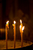 Prayer Candles In Serbian Church Kotor Montenegro.Tif