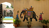 Rohet Garh Heritage Hotel in der Nähe von Jodhpur Rajasthan Indien
