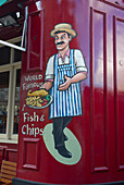 Großbritannien, England, London, Victoria, Fish And Chips Restaurant Gemälde
