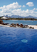Unendlicher Pool, Schwimmbad, Oberoi Hotel, Mauritius.