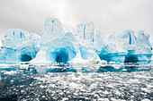Icebergs in the Southern Ocean.