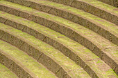 Detail of terraced fields made by pre-Columbian Inca Indians.