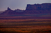 Buttes in Monument Valley.