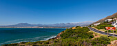 Scenic view of the R44 Coastal Road from Hermanus to Cape Town; Cape Town, Western Cape, South Africa
