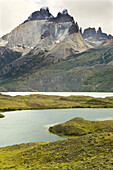 Cerro Paine Grande peaks, Torres del Paine National Park, Chile.; Cerro Paine Grande, Torres del Paine National Park, Patagonia, Chile.
