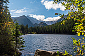 Beautiful Grand Lake in the Rocky Mountains of Rocky Mountain National Park in Colorado, USA; Colorado, United States of America