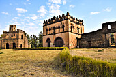 Adiam Seghed Iyasu's Castle, 1682-1706, the Fasil Ghebbi fortress located in Gondar, Amhara Region; Ethiopia