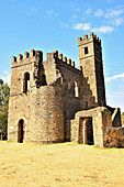 Messih-Seghed Bekafa's castle, at the Fasil Ghebbi Fortress enclosure in Northern Ethiopia located in Gondar, Amhara Region; Ethiopia