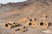 Zoroastrische Ruine, Turm des Schweigens Komplex, außerhalb von Yazd; Provinz Yazd, Iran