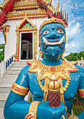 Religious garden statue outside a Buddhist temple; Phuket, Thailand