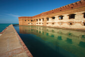 Fort Jefferson, abandoned by the Army in 1874,  Dry Tortugas National Park, Florida, USA; Florida, United States of America