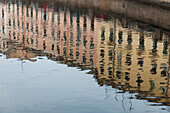 Buildings Reflected In The Griboedova Canal; St. Petersburg Russia