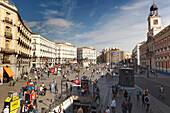 Die Puerta Del Sol; Madrid Spanien