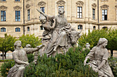 Statues At Wurzburg Residence; Wurzburg Bavaria Germany