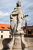 Statue des Pipinus; Würzburg Bayern Deutschland