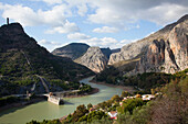 Kraftwerk bei Pantano Del Chorro; Andalusien Spanien