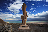 Field School Monument At The Edge Of The Dead Sea; Ein Gedi Israel