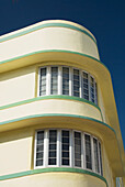 USA, Florida, Miami, South Beach, Art Deco District, klassisches Gebäude.