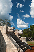 Mexico, Yucatan, Chichen Itza, Platform of the Eagles and Jaguars