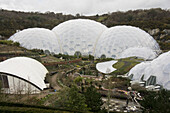Artificial Biomes Where Plants Are Collected From All Around The World; Austell Cornwall England