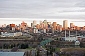 Skyline von Edmonton; Edmonton Alberta Kanada