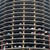 A Parking Garage With Many Levels In A Curve; Chicago Illinois United States Of America