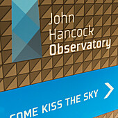 Sign For The John Hancock Observatory; Chicago Illinois United States Of America