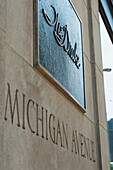 Schild für das Drake auf der Michigan Avenue; Chicago Illinois Vereinigte Staaten Von Amerika