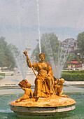 The Royal Palace Ceres Fountain In Parterre Gardens; Aranjuez Comunidad De Madrid Spain