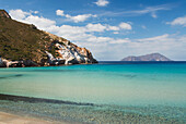 Greece, Cyclades, Island Of Milos, Plathiena Beach And Bay.