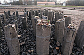 Germany, Buchenwald, Buchenwald Concentration Camp, Memorial to murdered Sinti and Romany Gypsies