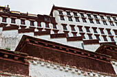 Potala Palast, Detail; Lhasa, Xizang, China