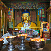 Drepung Monastery, Ceremonial room; Lhasa, Xizang, China