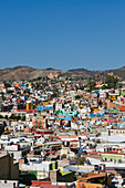 View of colorful buildings in downtown; Guanajuato, Guanajuato, Mexico