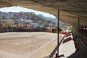 Mexico, Guanajuato, Guanajuato, View of empty baseball stadium