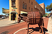 USA, New Mexico, Santa Fe, Lensic Performing Arts Center on corner of Burro Alley