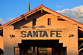 USA, New Mexico, Santa Fe train station; Santa Fe