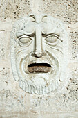 Cuba, Plaza de Catedral; Havana, 18th century letter box on Palacio de los Marqueses de Arcos