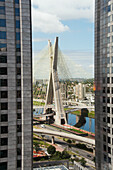 Octavio Frias De Oliveira Bridge, Over The Pinheiros River; Sao Paulo, Brazil