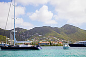 Boats In Simpson Bay Lagoon; Simpson Bay, St. Martin, French West Indies