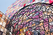 A Modern Building With Colourful Squares On The Facade In Sanlitun Village; Beijing, China