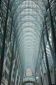 Large Arched Glass And Metal Domed Ceiling; Toronto, Ontario, Canada