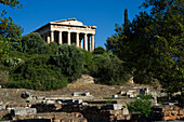 Hephaistos-Tempel auf der antiken Agora von Athen; Athen, Griechenland