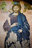 Mosaic Of Christ In Chora Church; Istanbul, Turkey