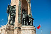 Gedenkstatue von Mustafa Kemal, Taksim-Platz; Istanbul, Türkei