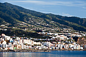 Buildings Along The Waterfront And On Mountain Slopes; Las Palma, Gran Canaria, Spain