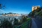 Cinque Terre, Mittelmeer; Sestri Levante, Ligurien, Italien