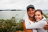 A Local Maori Befriends A Backpacker In The Bay Of Islands; New Zealand