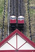 Funicular Going Up And Down The Hill; Saltburn, North Yorkshire, England