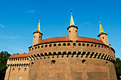 Barbakan außerhalb der Altstadt von Krakau; Krakau, Polen